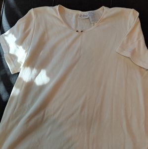 Cream colored maternity top in medium